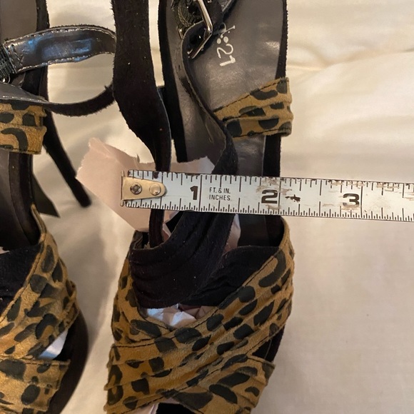 G21 heels black / animal print size 7 new - Picture 11 of 12